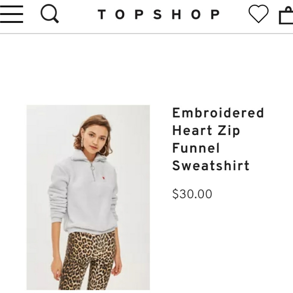 Topshop Sherpa sweater (fuzzy teddy sweater 🧸 )